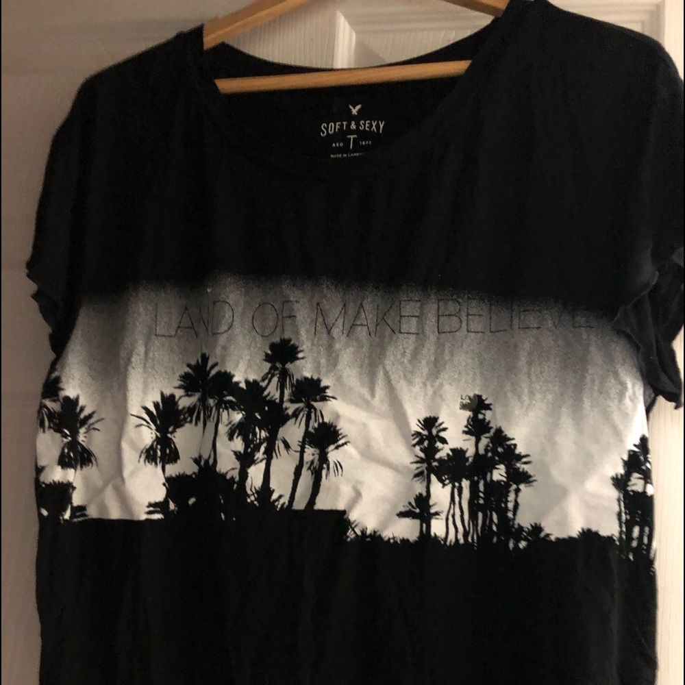 AEO cropped graphic T-shirt L - Picture 2 of 3
